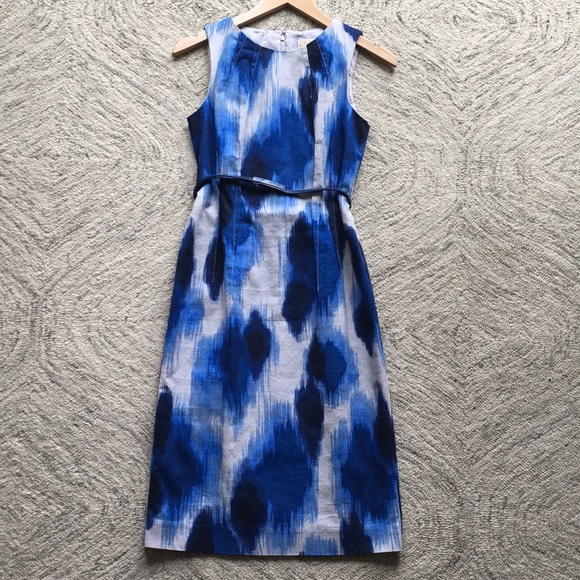 Michael Kors Blue/Gray Sheath - Picture 1 of 8